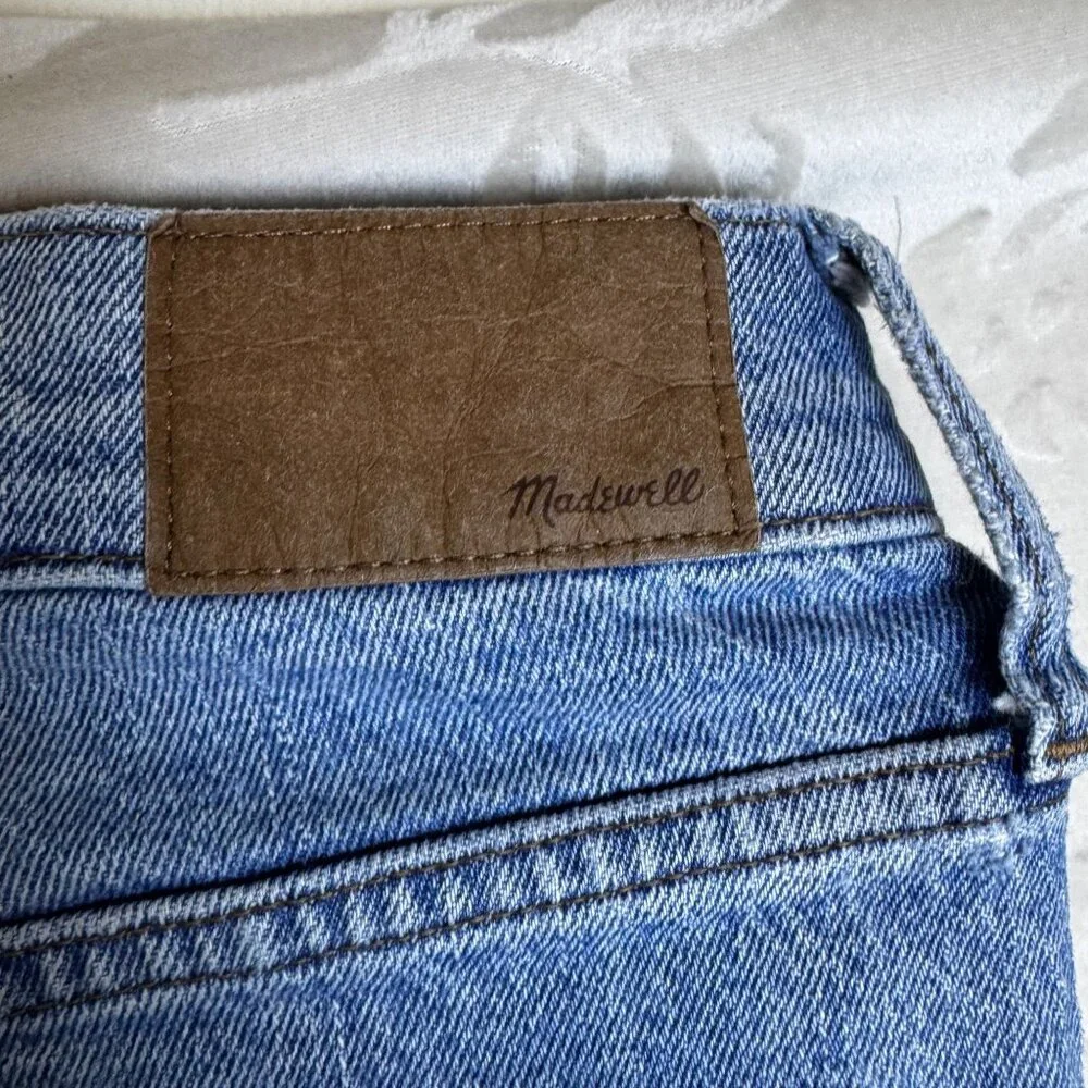 Madewell High-Rise Distressed Raw-Hem Denim Jeans The Perfect Vintage Jean 29 - Picture 3 of 8